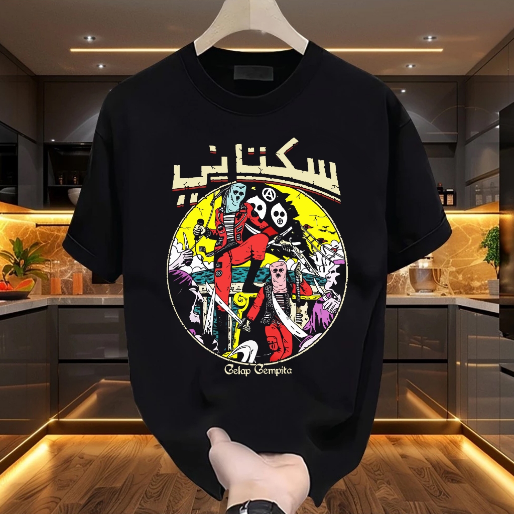 Band Sukatani Punk Rock "Dark Gempita" เสื้อยืด Distro Clothes 24S 200 GSM Unisex
