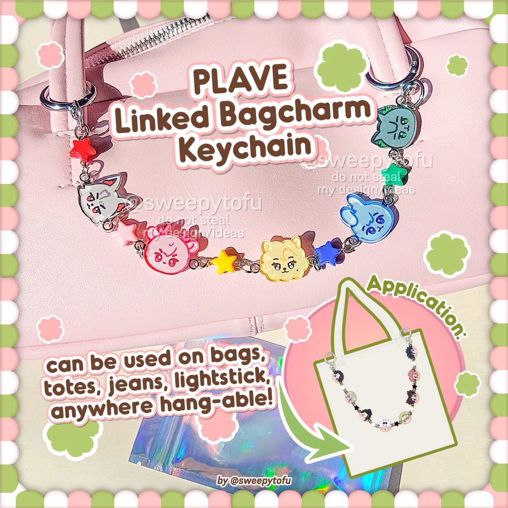 PLAVE Linked Bag Charm พวงกุญแจตกแต่งกระเป๋า/totebag Yejun Noah Bamby Eunho Hamin