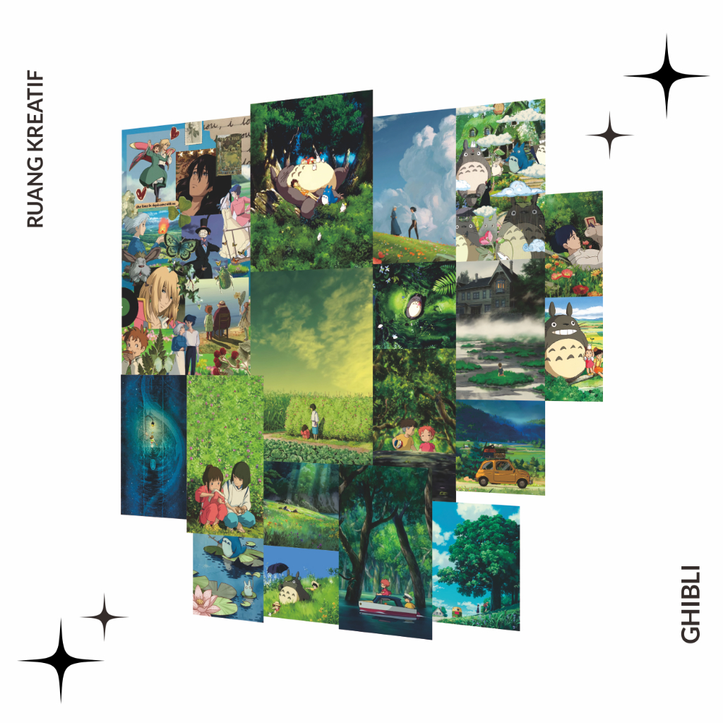 [ CREATIVE ROOM] - โปสเตอร์สุนทรียศาสตร์ | GHIBLI - Aesthetic Wall Decor ความงามตกแต่งผนัง