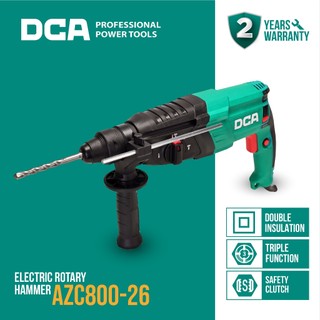 DCA Rotary Hammer / Bor Bobok Beton Listrik 800Watt 26mm AZC800-26
