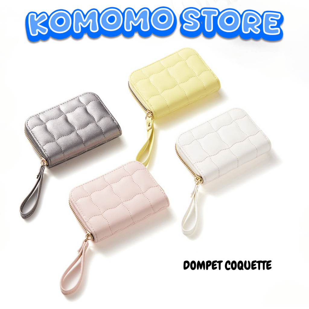 AD37 Folding Wallet, Womens Wallet, Coquette Card Wallet, Mini Card Holder Bag, Wave Motif