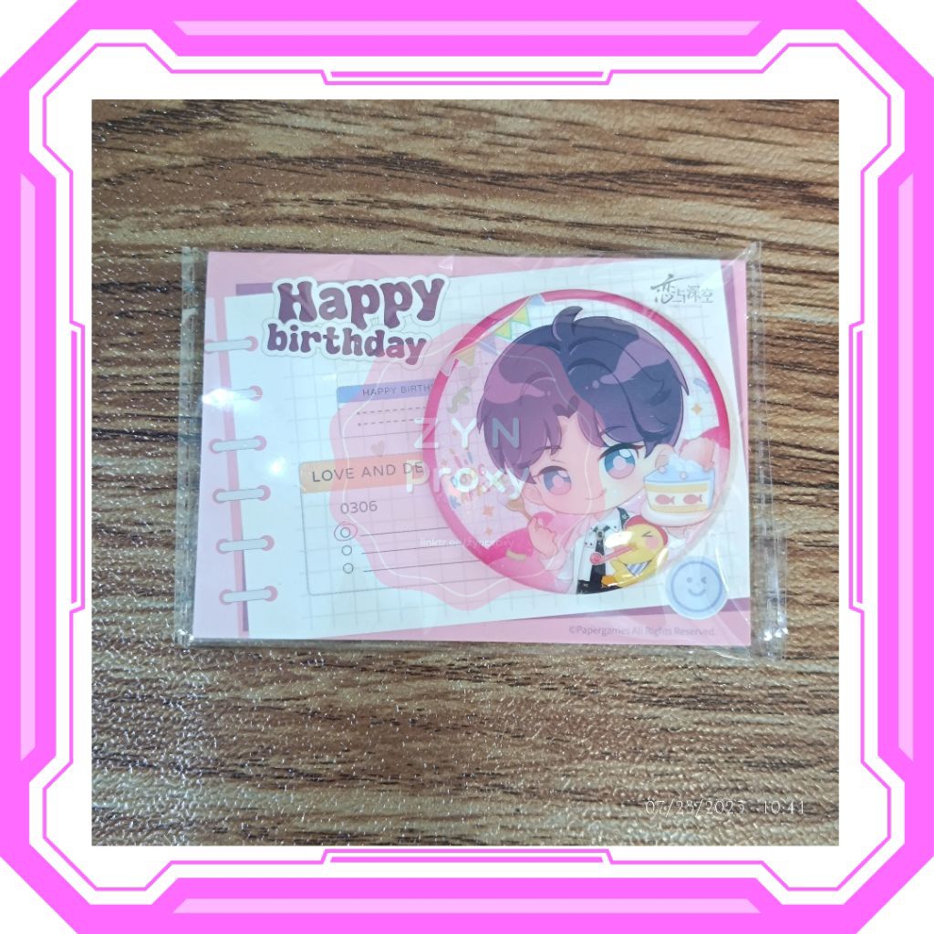 LOVE AND DEEPSPACE LADS Rafayel Birthday 2024 ตรา Q