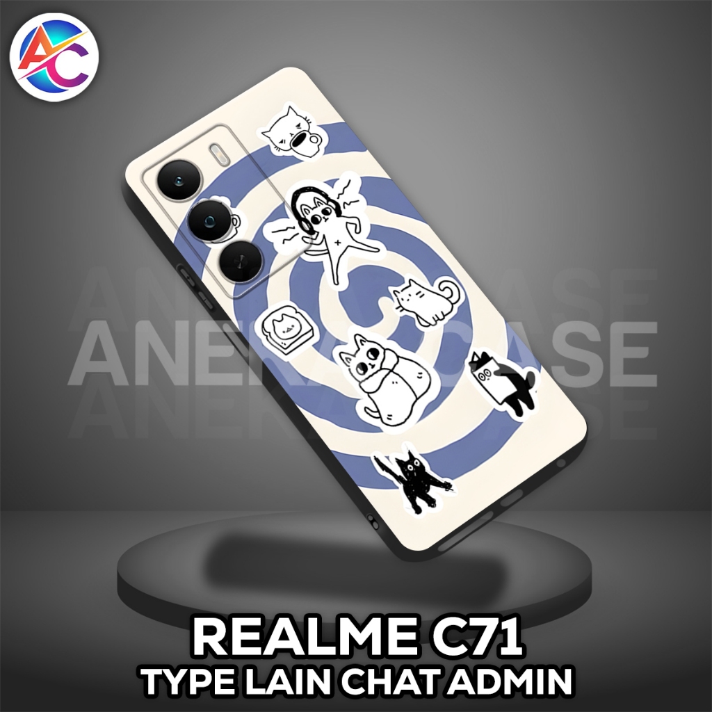 AC46-Case REALME C71-Girls Motif-Softcase REALME C71-เคส REALME C71-ซิลิโคน REALME C71
