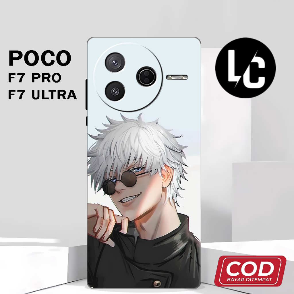 ( AQ 46 ) ยืดหยุ่นยาง Softcase สําหรับ Poco F7 PRO l POCO F7 ULTRA ล่าสุด l อะนิเมะ motif ปลอก l บทค