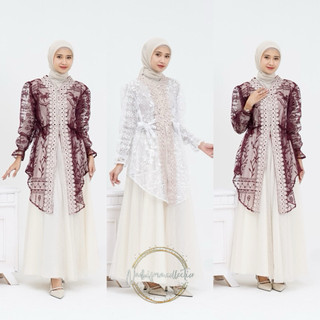 BAJU OUTER BROKAT KONDANGAN WANITA OUTER BRUKAT WISUDA TUNANGAN WANITAt