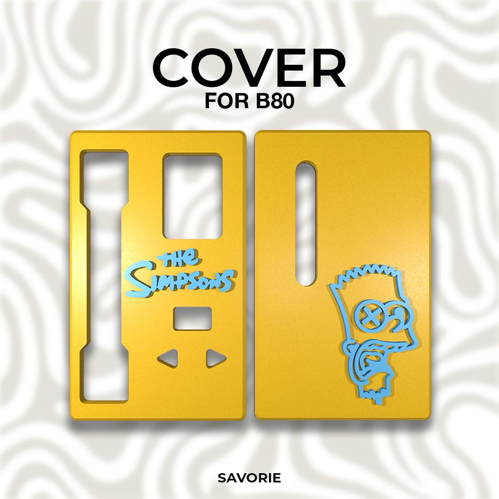 THE SIMPSONS YELLOW BLUE B8O CASE 3D PRINT MAGNETIC