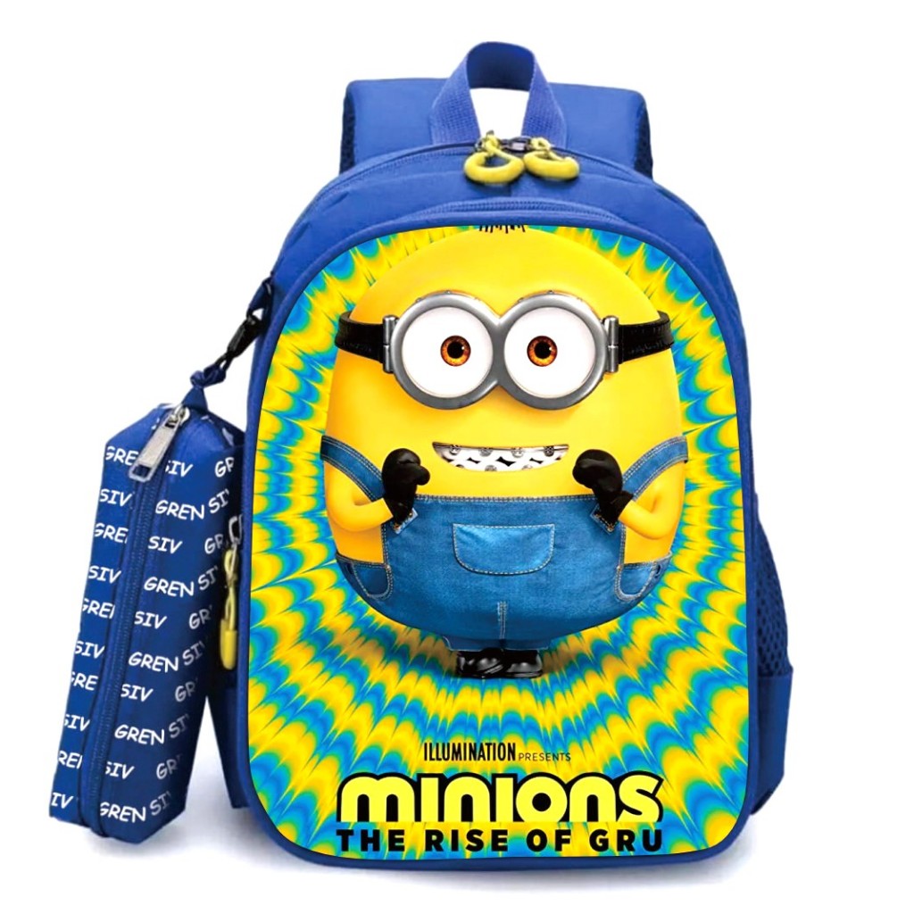 กระเป๋าเป้สะพายหลัง Minions Minions Character กระเป๋านักเรียนเด็กโรงเรียนอนุบาลกระเป๋านักเรียนเด็กประถม grensiv.bags.official
