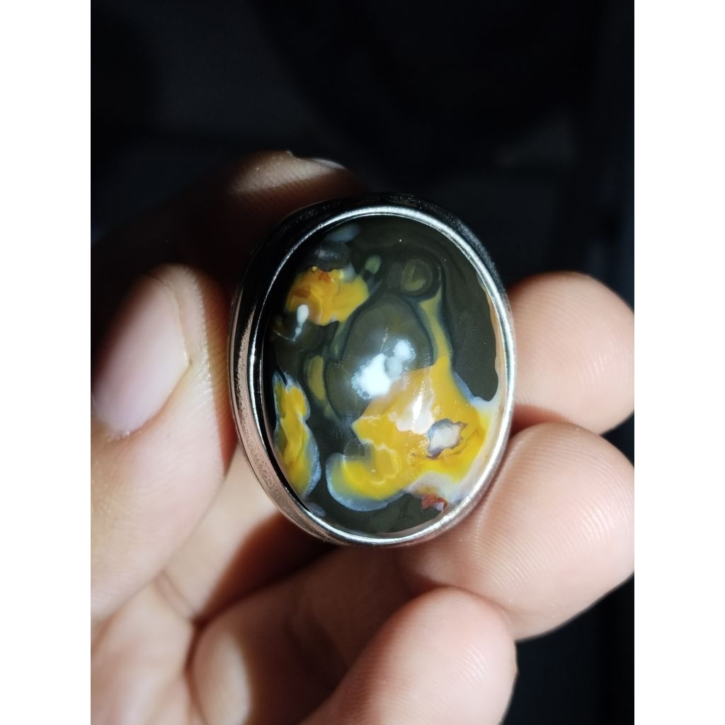 แหวนหินคอรัลหนงกา 25B17Bu9mm