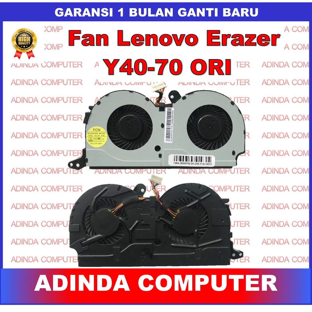 Lenovo Erazer Y40-70 Y40 Y40-80 Y40-70AT Y40-70AM Y40P-80 5F10F78659 พัดลมเดิม