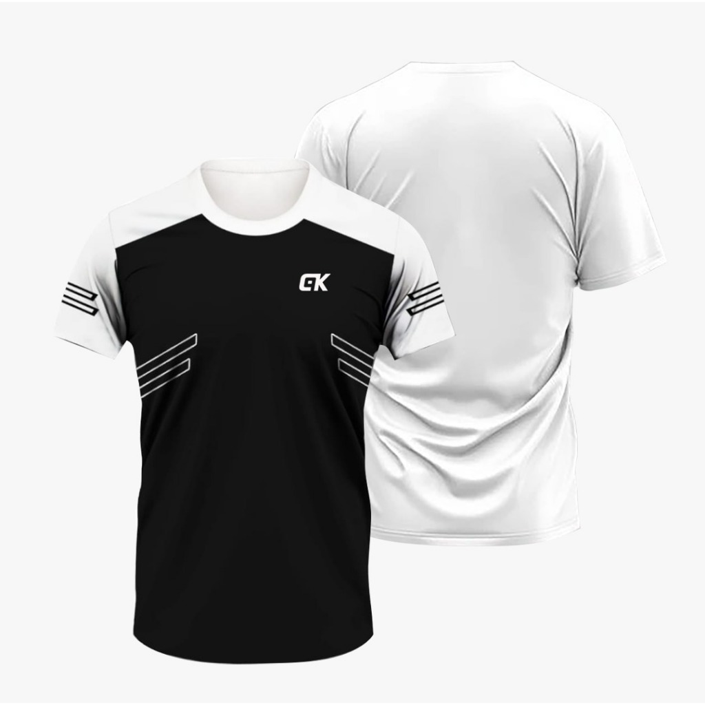 NEWEST MENS SPORTSWEAR SLIM FIT GYM SHIRTS SHORT-SLEEVED FITNESS SHIRTS PLAIN SPORTS SHIRTS เสื้อแบด
