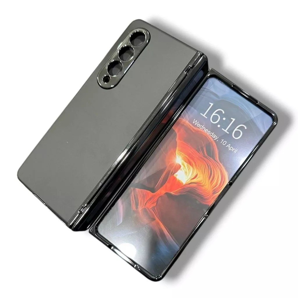 [ Z FOLD 4 ] HARD CASE CROME ADANNU COVER BACK Samsung Z Fold 4