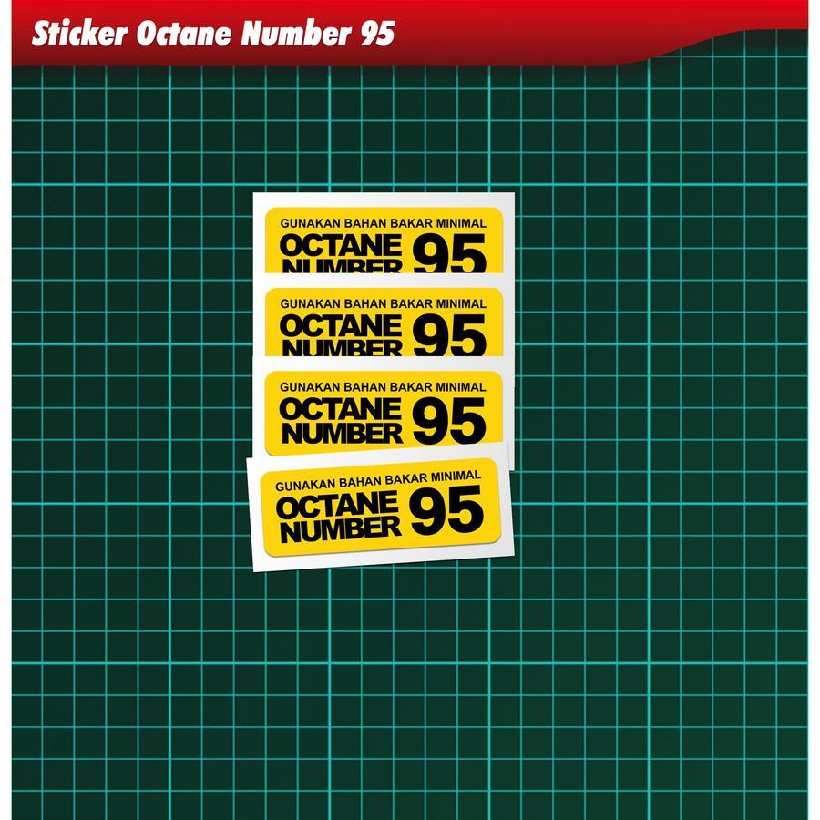 สติ๊กเกอร์น้ํามันเชื้อเพลิง Octane Number 95