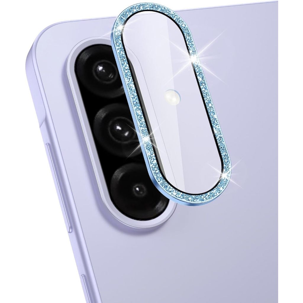 JET BLUE / 1 ชุด! 3 ชิ้น / Camera Full Frame / SAMSUNG A17 A56 A36 A26 A16 Tempered 2 Glass / Full G