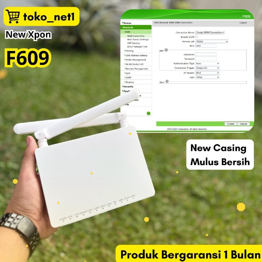 Sas F609 XPON ONU ONT สามารถ OMCI