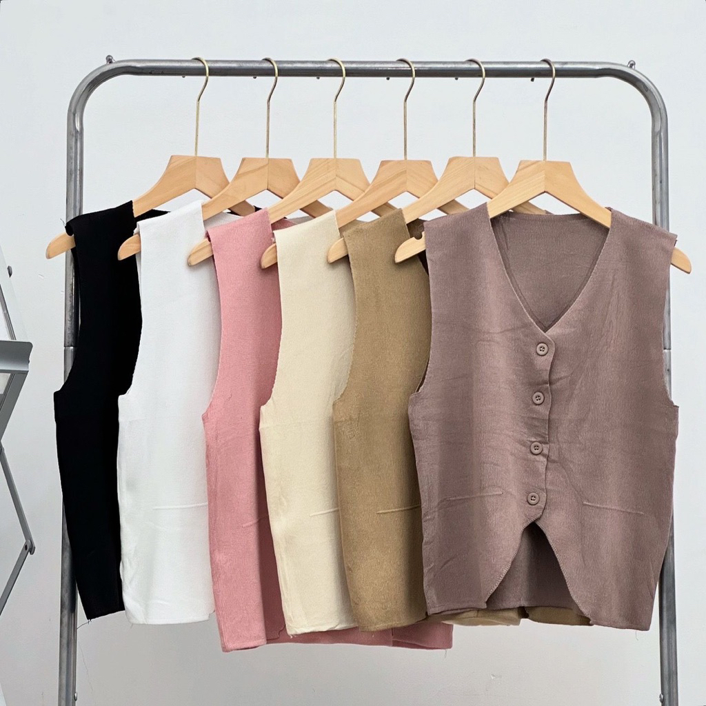 รหัส NEONA BUTTON KNIT VEST: 10060124