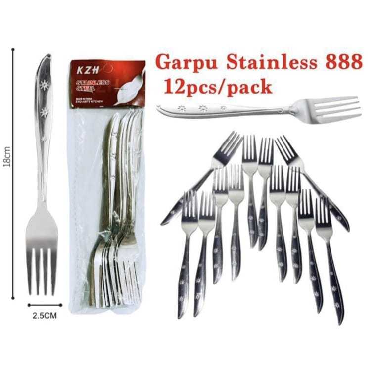 ศิลปะสแตนเลส FORK 888 I DOZEN CONTENTS 12 ชิ้น