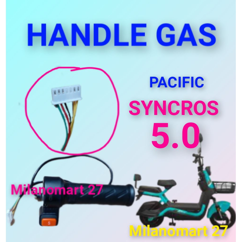 ด้ามแก๊ส Pacific Syncros 5.0 คันเร่งแก๊สจักรยานไฟฟ้า Pacific Syncros 5.0