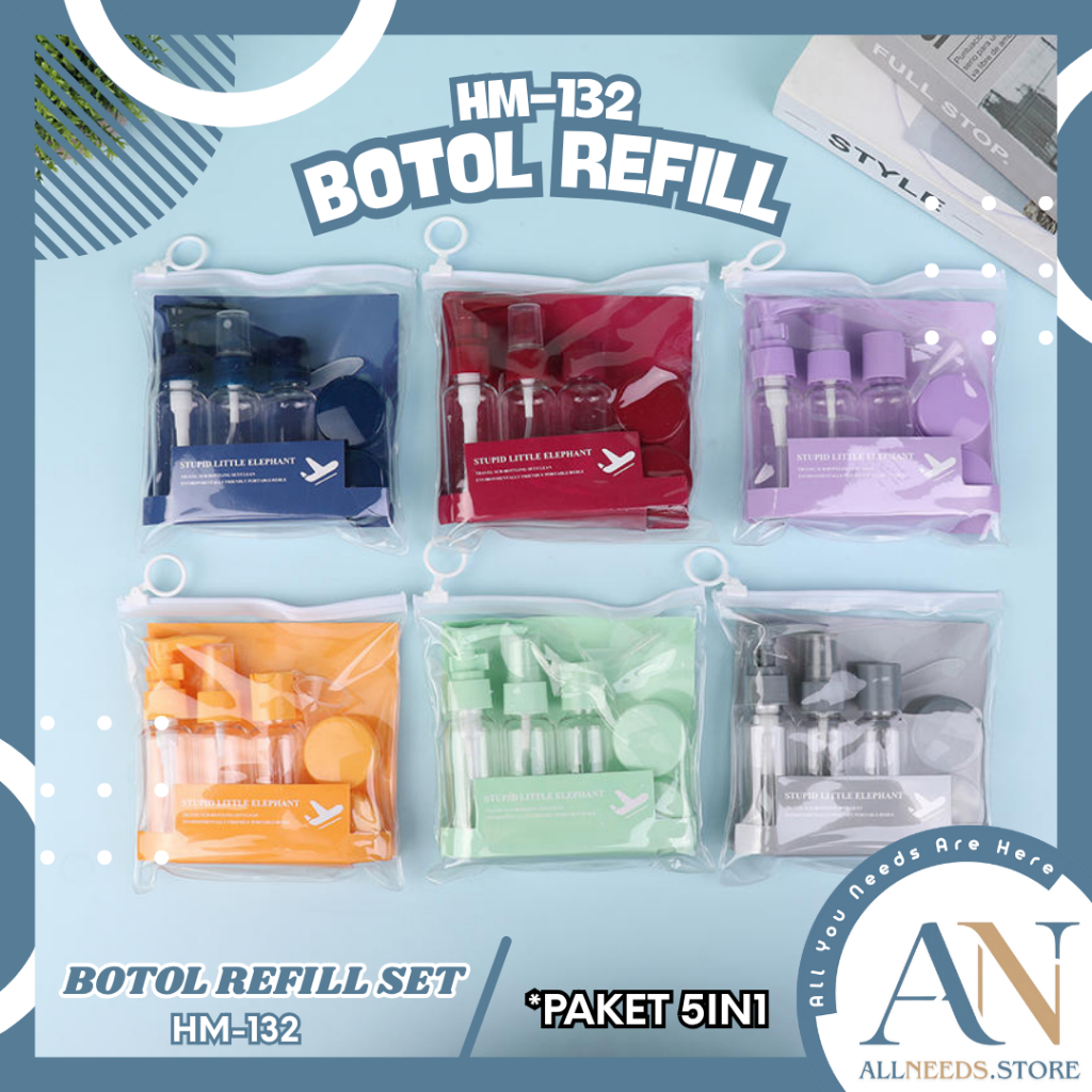 AllNeeds SET REFILL BOTTLE ORGANIZER LIQUID SOAP SHAMPOO LOTION REFILL BOTTLE TRAVEL