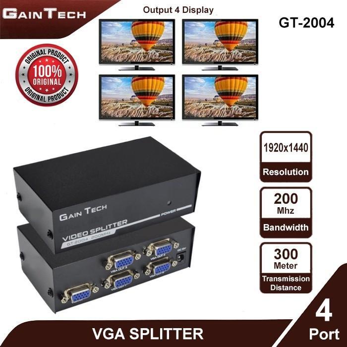 VGA Splitter 4 Port - VGA Splitter 4 Port - VGA Splitter 4 พอร์ต