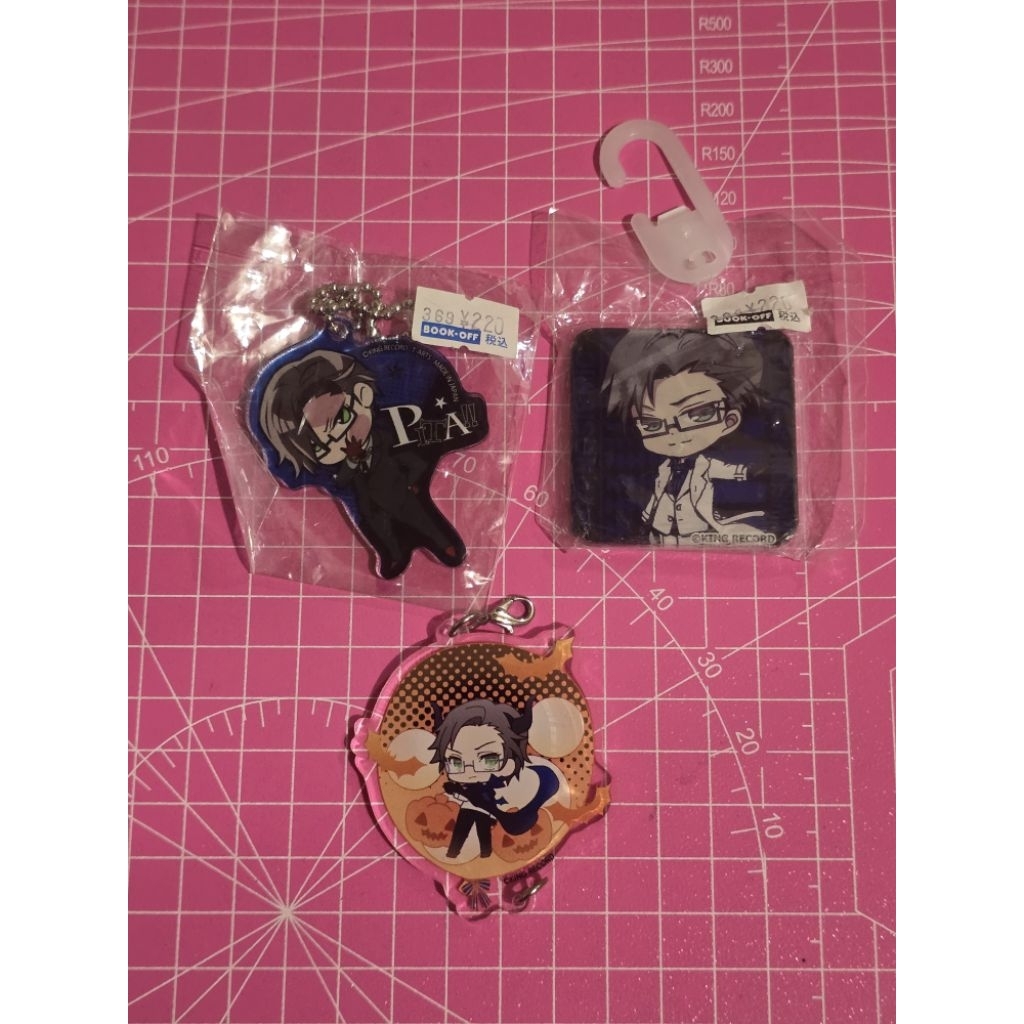 GANTUNGAN Iruma jyuto mad ick ลูกเรือ hypinosis ไมค์พวงกุญแจอะคริลิคพวงกุญแจอะคริลิค badge pin อะคริ