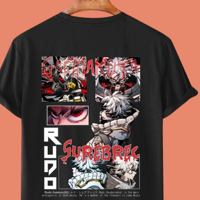 เสื้อยืด Gachiakuta Rudo Surebrec ทําจากผ้าฝ้ายหวี 24s