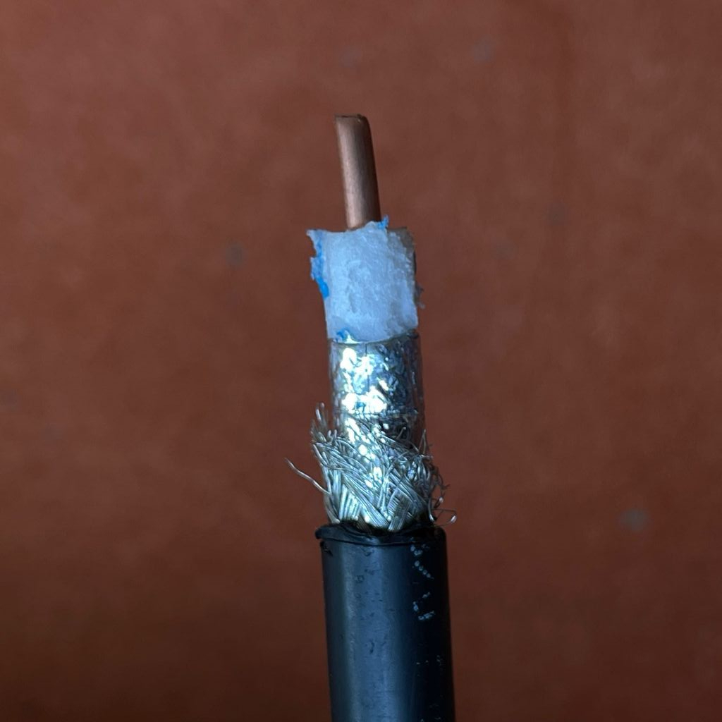 สายโคแอกเชียล RG-8 Rg8 RG 8 ยี่ห้อ Hansen Impedansi 50 Ohm สภาพใหม่