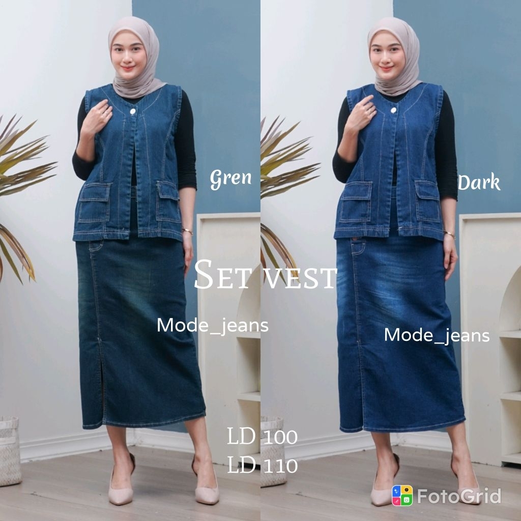 JENNY VEST BY MODE JEANS // กางเกงยีนส์ผู้หญิง VEST LD JUMBO.!!