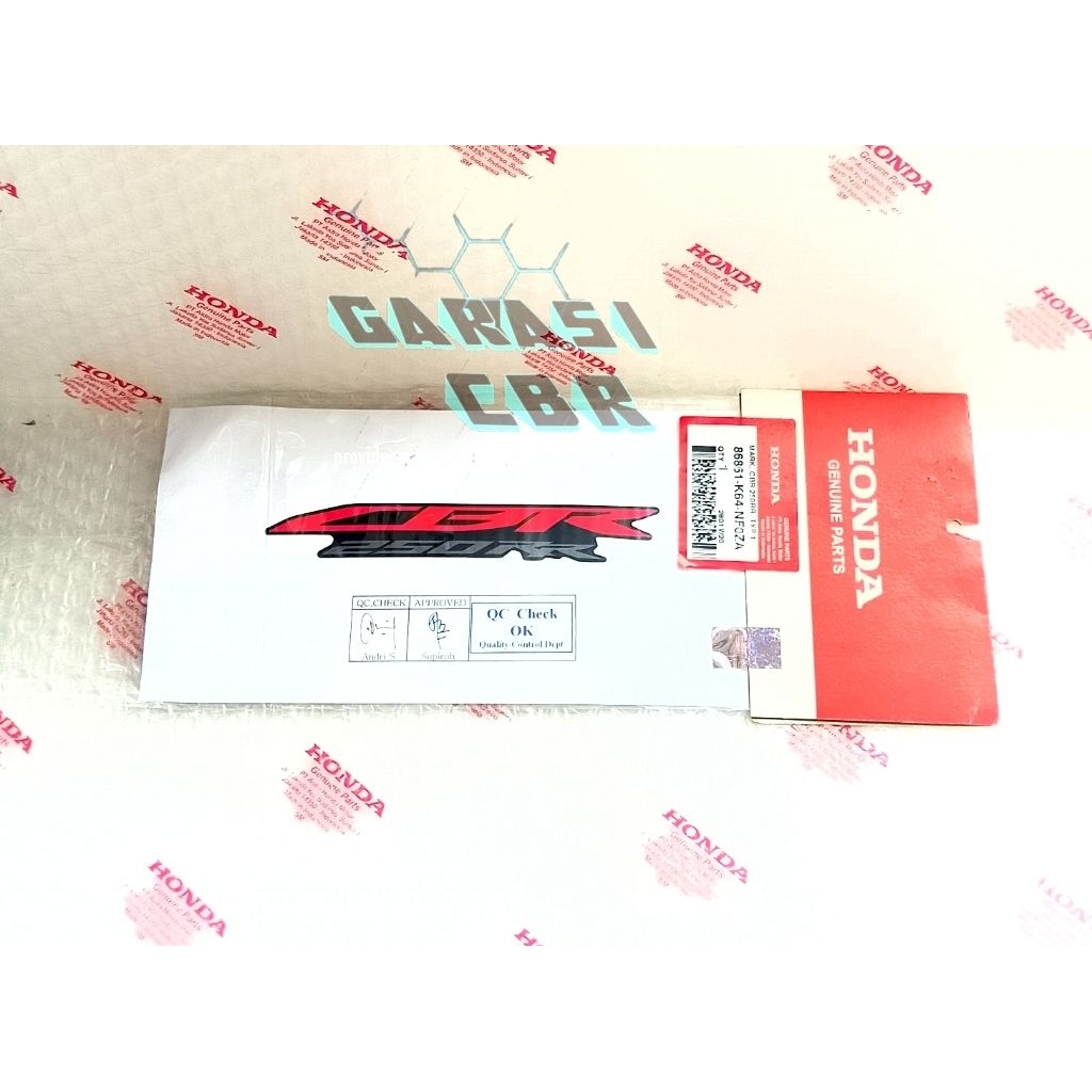 86861K64NF0ZA - Mark CBR 250RR Type 1 CBR 250RR SP - Striping Sticker Side Body CBR 250RR SP
