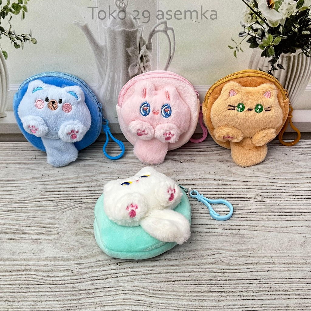 CUTE CAT DOLL COIN POUCH KP-1999 SMALL WALLET EASY TO CARRY PRACTICAL