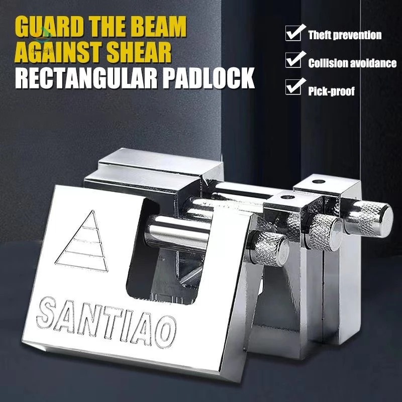 Anti-Theft สแตนเลส Panzer Panzer ประตูบล็อกกุญแจรั้วกุญแจเหล็กแข็งแรง