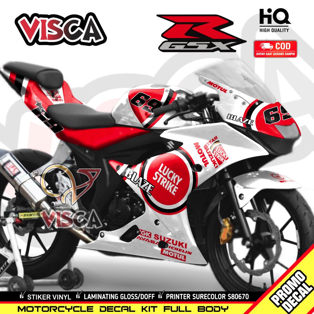 Decal Gsx R150 Full Body สติกเกอร์ Gsx R150 Full Body Decal Gsx 150 Full Body Striping Gsx R150 Full