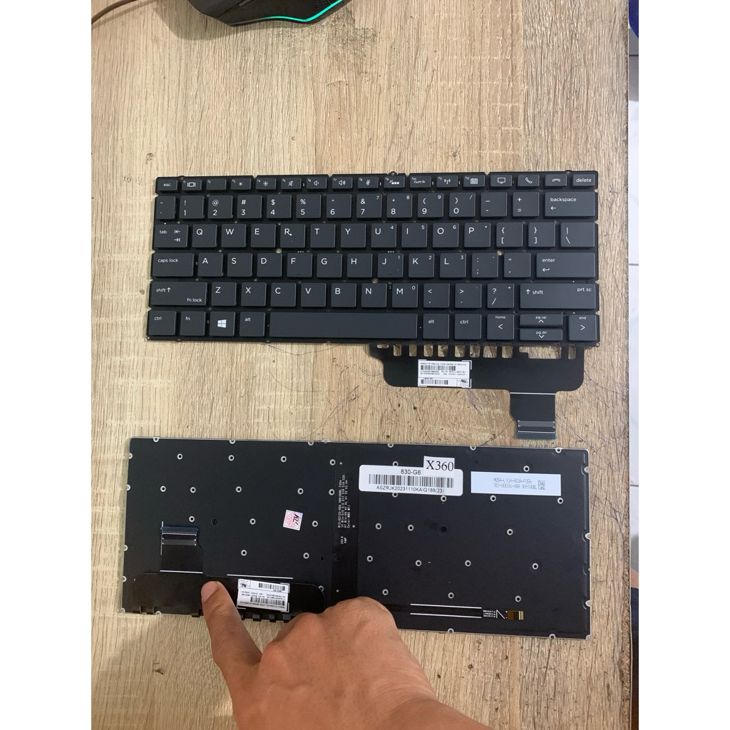 HP Elitebook X360 830 G5 830 G6 L40527-131 คีย์บอร์ดแบ็คไลท์