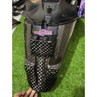 spakbor belakang Stylo 160 carbon kevlar part original dan sistem coveran