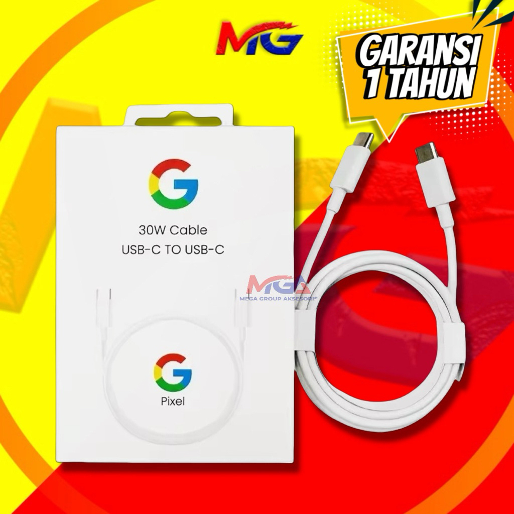 สายเคเบิลข้อมูล Gogle Pixel Type C เป็น C ชาร์จเร็วสูงสุด 30W ORI 100%