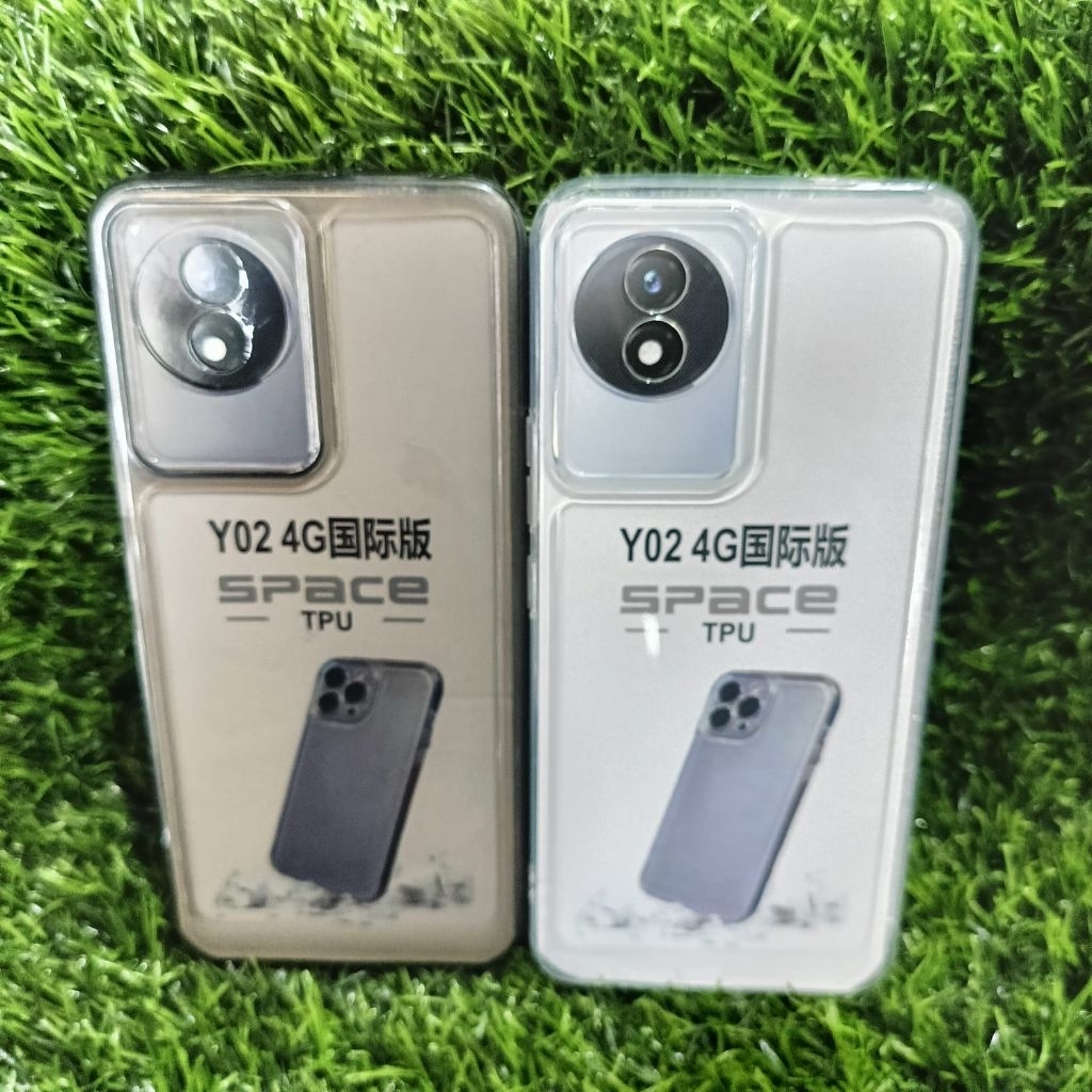 HP SoftCase Casing Clear Vivo Y02 4G/Y02T Clear Silicone Transparent TPU Mobile Phone Back Protector