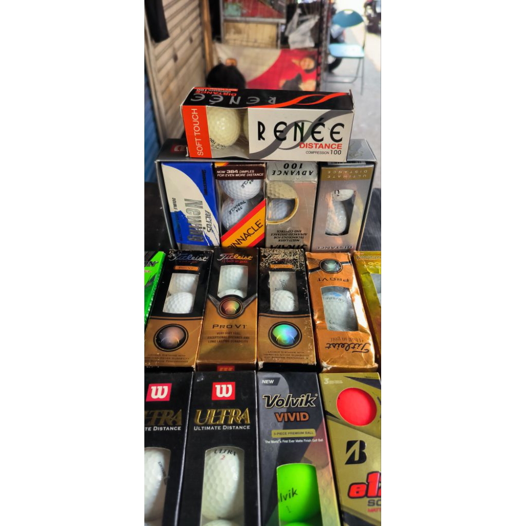 PREMIUM GOLF BALLS 3 ชิ้น/กล่อง HONMA,WILSON,TITLEIST ETC.