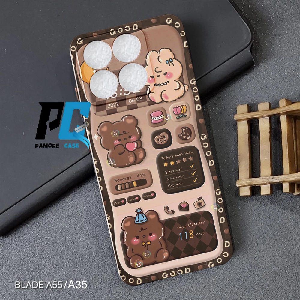 Softcase ZTE Blade A55/A35 - ZTE Blade A35 - เคสกล้อง pro - COOL MOTIF - วัสดุยางยืดหยุ่น - ปลอก ZTE
