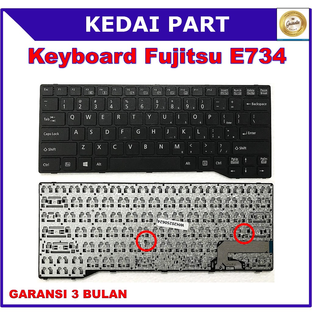 Fujitsu Lifebook E743 E744 E745 E746 E733 E734 E544 E546 E547 U745 E736 T725 T726 STYLISTIC Q616 คีย