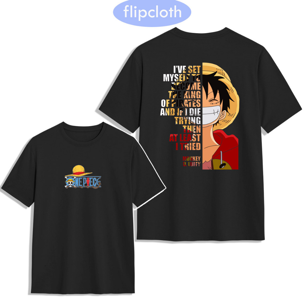 เสื้อยืดอนิเมะ One Piece Luffy - เสื้อยืด Luffy Distro Cotton Combed 30s Premium