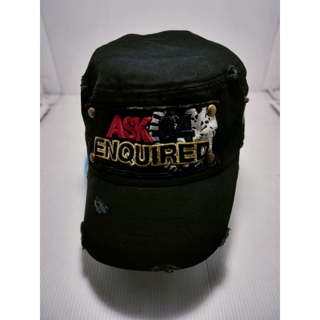หมวกสีดํา ปัก ENQUIRED KSK