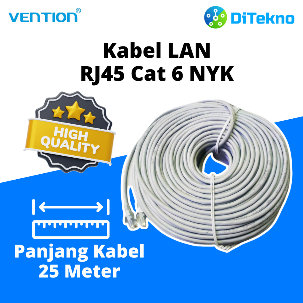 NYK สาย LAN 25 เมตร Cat 6 Rj45