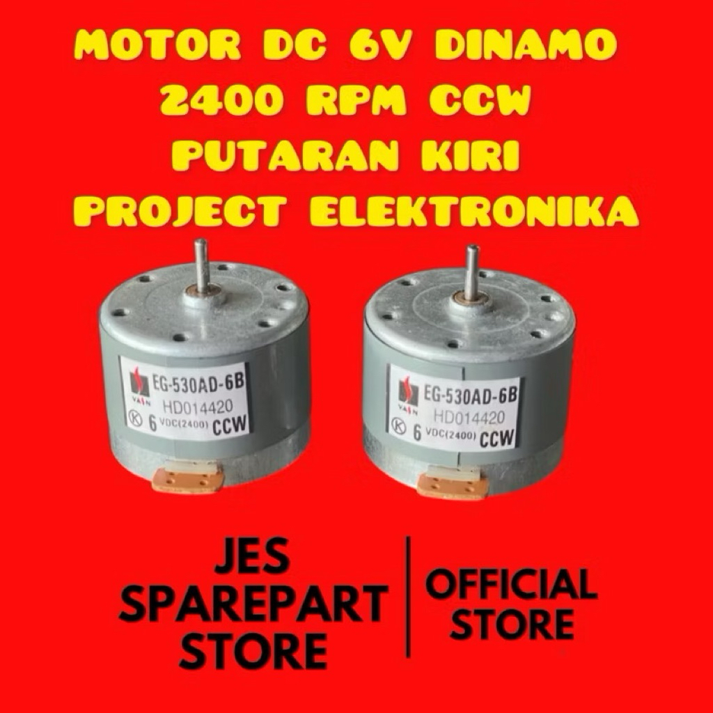 DYNAMO MOTOR DC 6V 9V DYNAMO 2400 RPM CCW LEFT ROTATION ELECTRONIC PROJECT