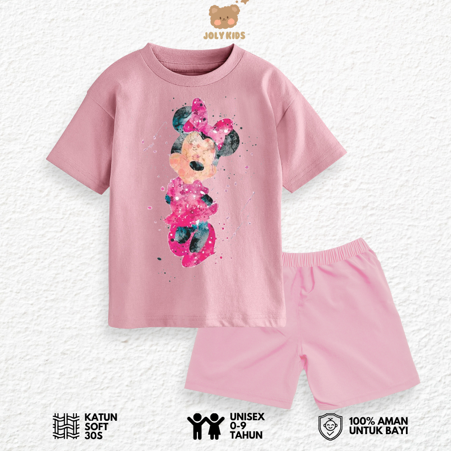 Jolly Kids MINI GRAPHIC T-Shirt Set สําหรับเด็กชายและเด็กหญิง อายุ 1-9 ปี