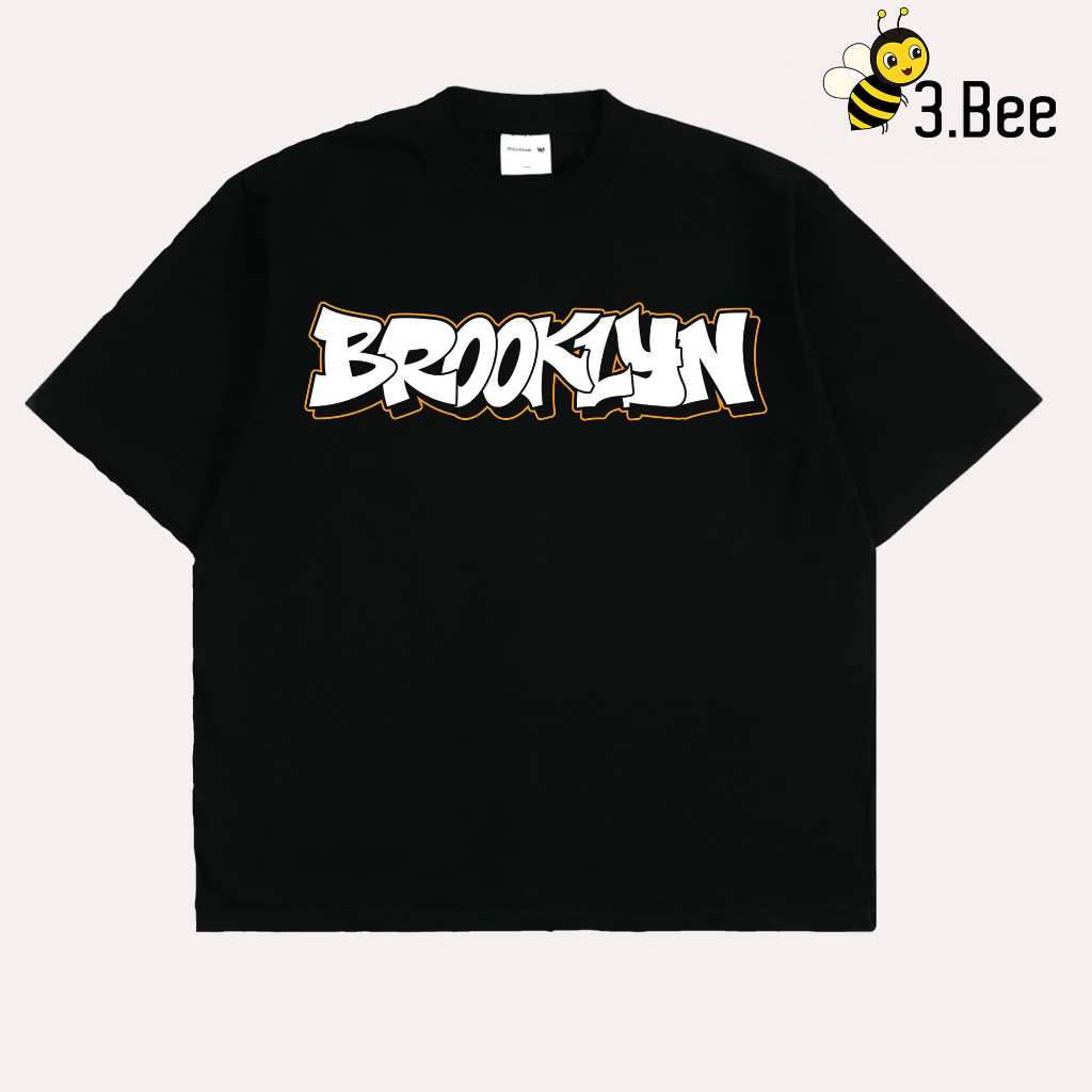 3bee.store - BROOKLYN T-SHIRTS - เสื้อยืดมานอกดั้งเดิม - Baju Kata Kata - เสื้อยืด Kata - เสื้อสามาร
