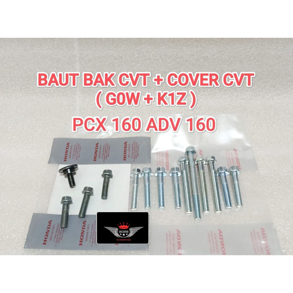 CVT BLOCK BOLT + ฝาครอบ CVT BOLT HONDA (G0W + K1Z) PCX 160 ADV 160 HIGH QUALITY FLENGBOL BOLT