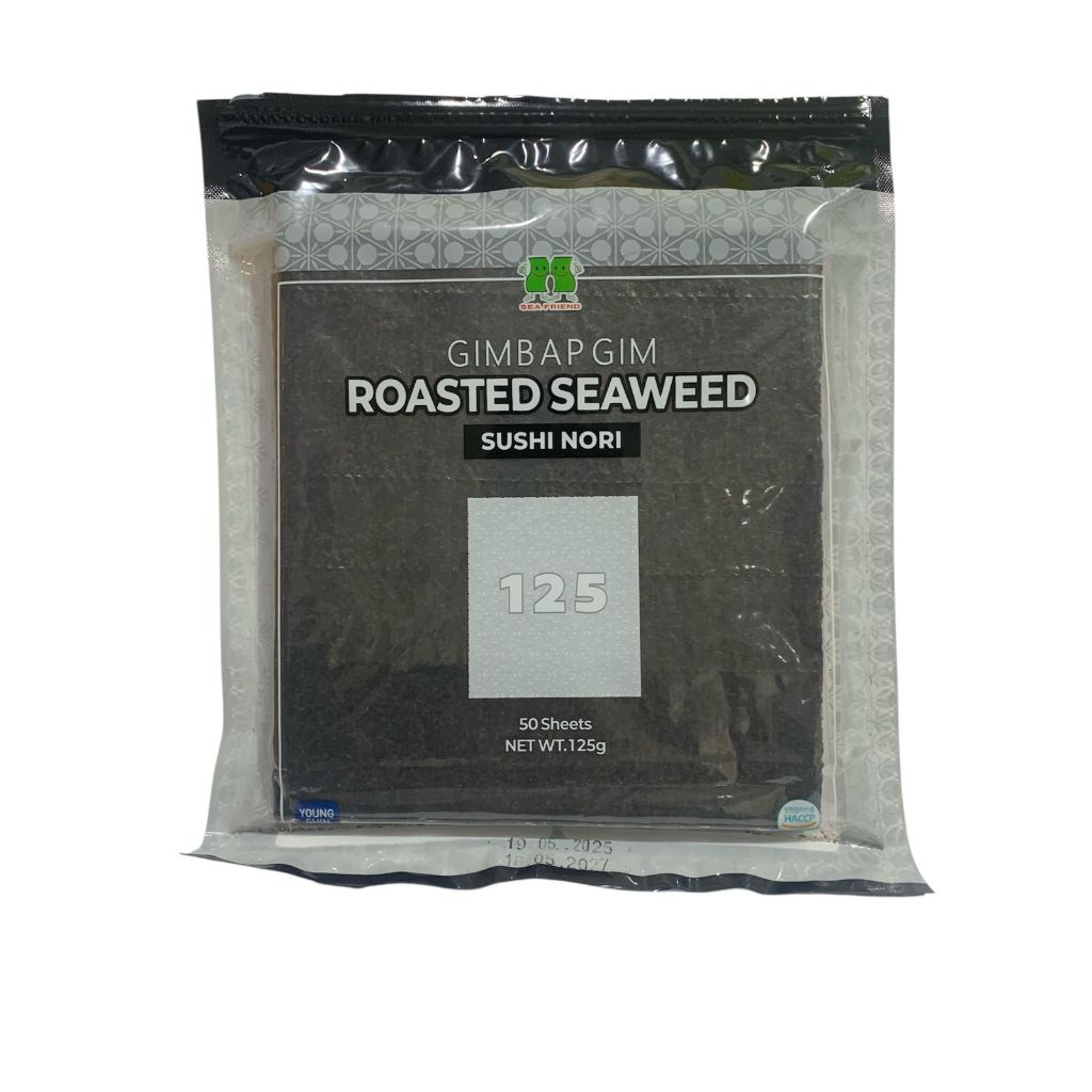 SUSHI NORI SEAWEED YOUNG คั่ว SHIND SEAWEED 125 กรัม เหมาะสําหรับ SUSHI, HALAL GIMBAB