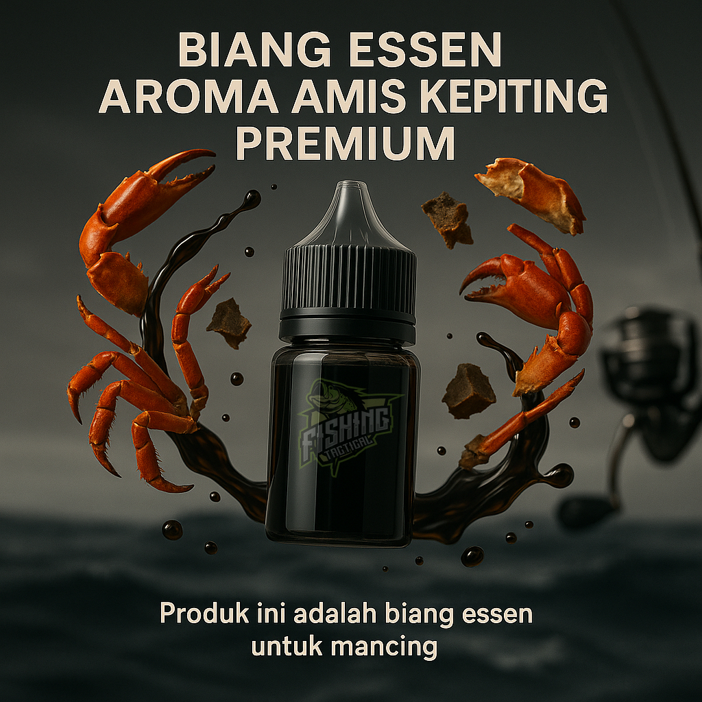 เหยื่อตกปลา ESSEN FISHING FISHY CRAB AROMA PURE PREMIUM SHARP AROMA SUITABLE สําหรับปลาทั้งหมด