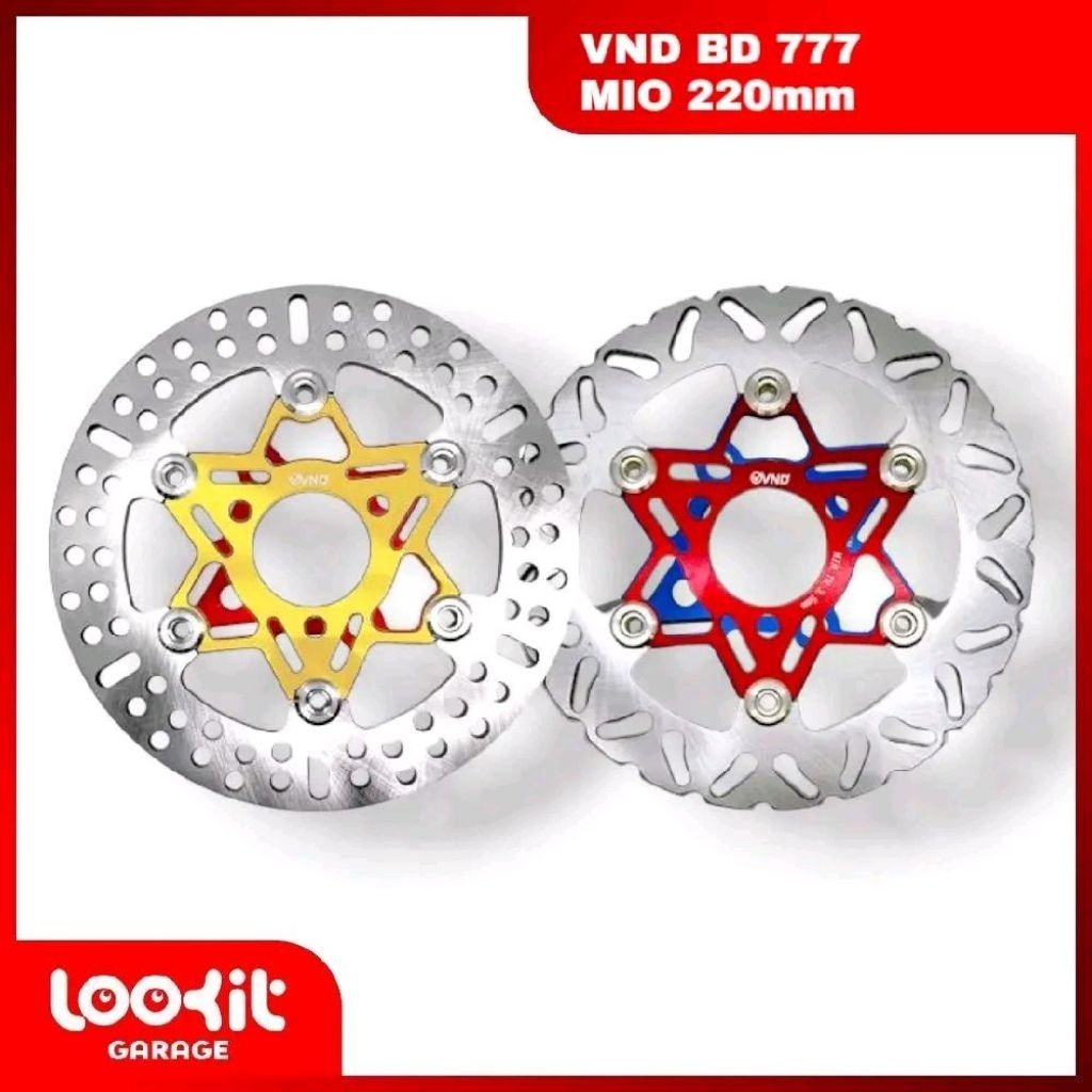 VND Discbrake 777 220mm Mio J/ Mio GT/Soul GT 115/ Fino 115/ Fino 125/ Scoopy ใหม่ทั้งหมด