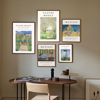Hiasan dinding claude poster minimalis dekorasi dinding pajangan rumah wall decor