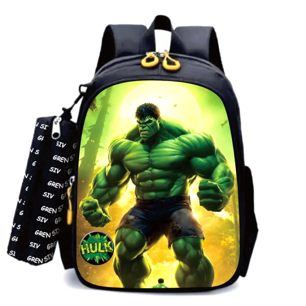 กระเป๋า Greeniv กระเป๋านักเรียนเด็ก Official - เก็บเงินปลายทาง กระเป๋าเป้เด็ก กระเป๋า HULK กระเป๋านักเรียนชาย ใหม่ล่าสุด PAUD, TK, SD